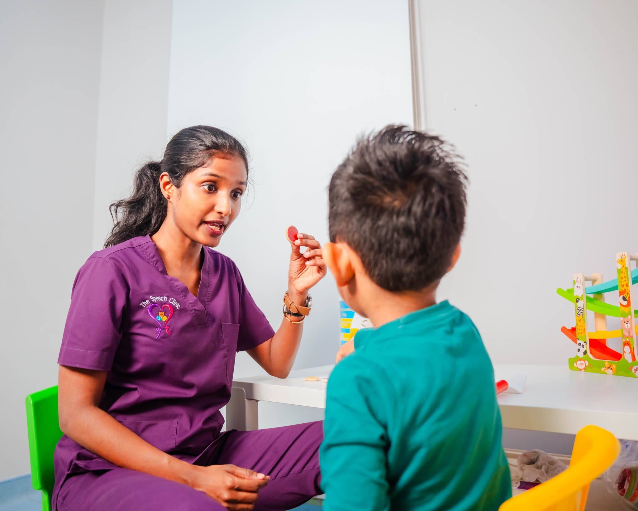 Pediatric speech and language session at The Speech Clinic Dubai