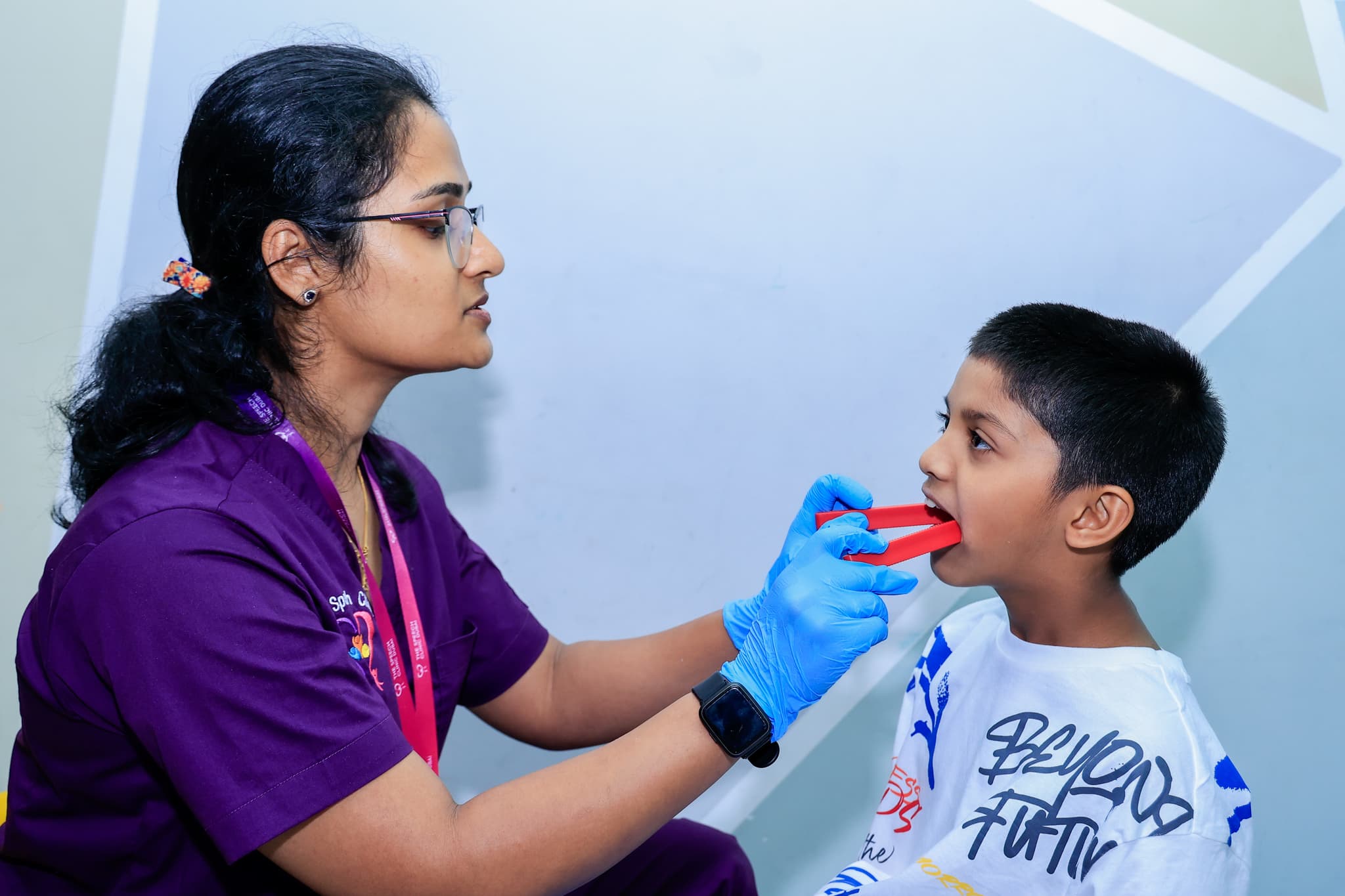 Oral motor therapy tools used in pediatric speech and feeding sessions in Dubai